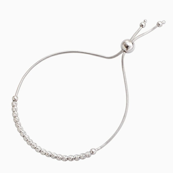 クリックポスト対応 DIBI ディビイタリア製 SV925 Silver シルバー ロジウムメッキ仕上げ ブレスレット ジュエリー アクセサリー ミラクルカットボール スネーク チェーン しなやか シンプル  6401-DB25