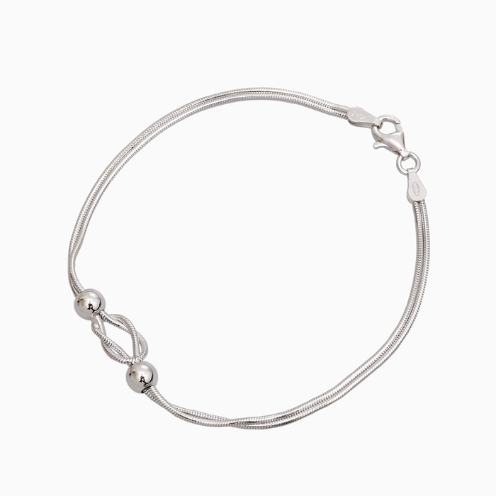 【クリックポスト対応】イタリア製 DIBI シルバー/シルバー925/SV925/SILVER ブレスレット/アクセサリー 2連 レディースブレスレット/レディースアクセサリー プレゼント 6404-DB25