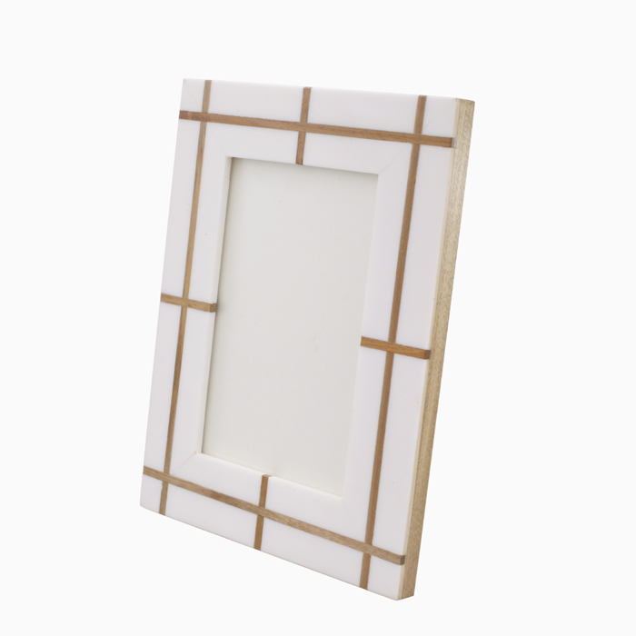 【送料無料】a.depeche アデペシュ フォトフレーム 写真立て 写真入れ 4:3 クロス L ホワイト インテリア 6619-ES26