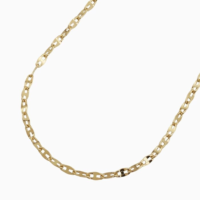 【受注生産品】イタリアンデザイン 18金 K18 18k GOLD ゴールド ネックレス アクセサリー ジュエリー 中空 マリーン アンカーチェーン 6632-MS26