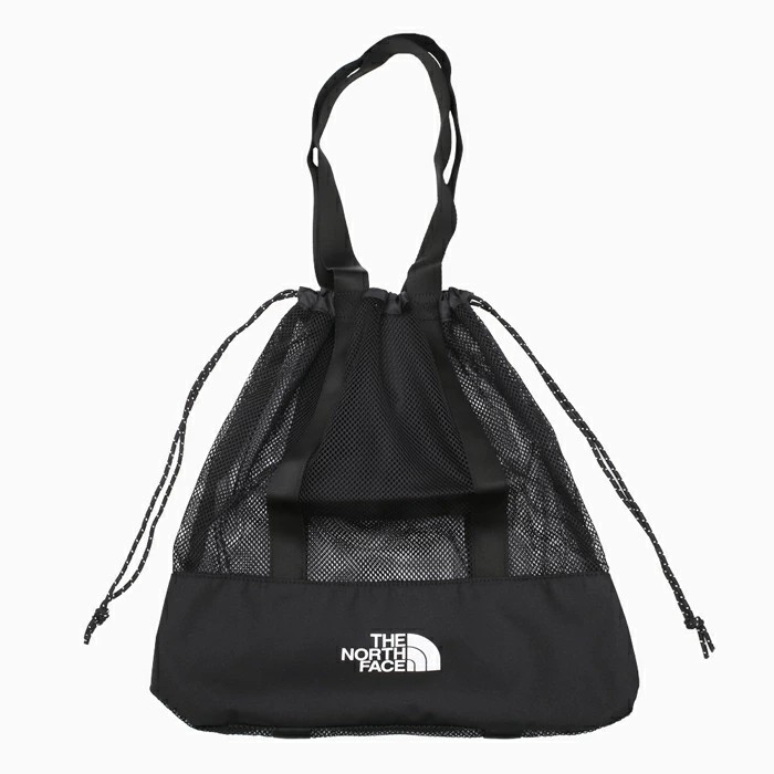 THE NORTH FACE/ザ ノースフェイス バッグ トートバッグ メッシュバッグ 巾着バッグ サマーバッグ 鞄 かばん カバン 肩掛け 手提げ 韓国限定モデル ホワイトレーベル WL MESH BAG NN2PQ17J BLK  6687-TN26