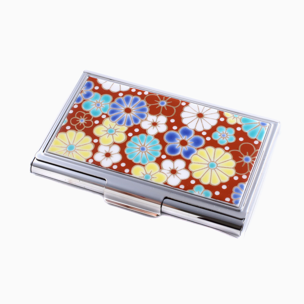 九谷焼 カードケース 名刺入れ <北陸伝統工芸>　梅菊 7060-SK22