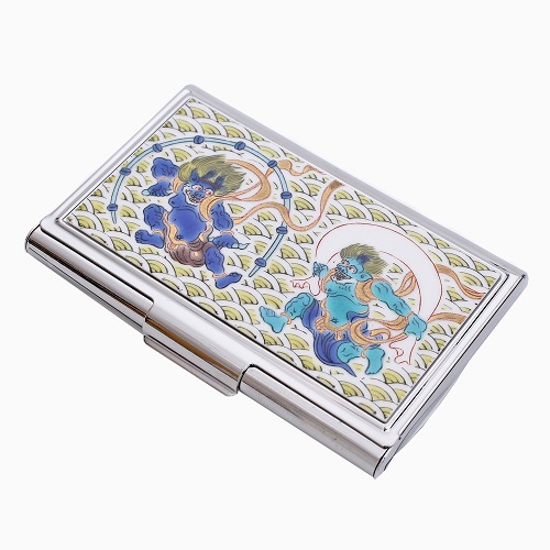 九谷焼 カードケース（名刺入れ）北陸伝統工芸 風神雷神 7215-SK24