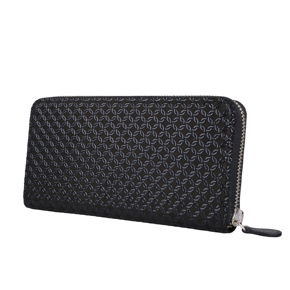 日本製 印伝/INDENYA/印傳屋 長財布/ロングウォレット/束入 メンズ/男性 輪繋ぎ コンパクト プレゼント/ギフト アイテム/ファッション雑貨 7465-IY25