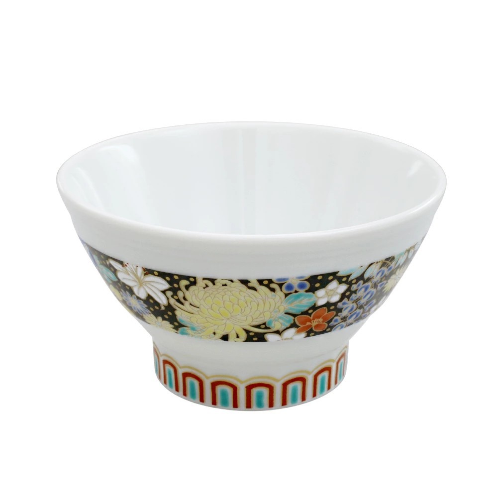 【送料無料】日本製 九谷焼 北陸伝統工芸 花詰 お茶碗/茶碗/飯碗/色絵千段飯碗 金沢/加賀/能美 陶器/磁器 和食器/食器 色絵 引き出物/結婚祝い インテリア 7548-SK26