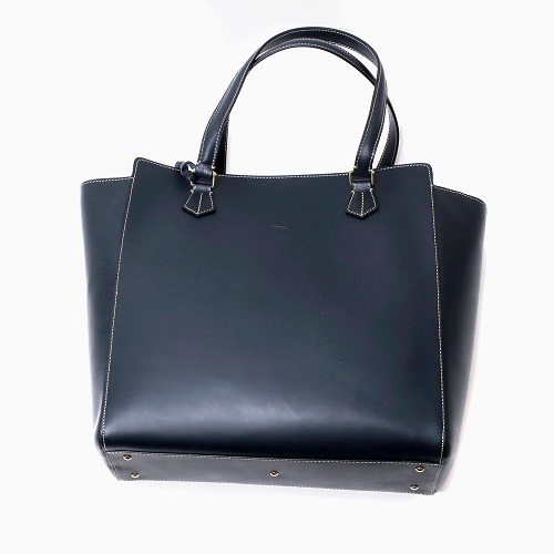 イタリア製 BOLDRINI SELLERIA レザー・トート・バッグ ネイビー 7766-BR21