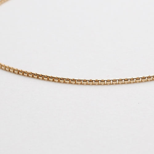 18金 イエローゴールド ネックレス ベネチアンチェーン スライド 45cm　0062-NG07