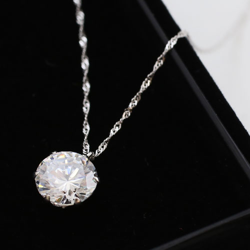 送料無料】【日本製】18金/K18WG ホワイトゴールド ネックレス  