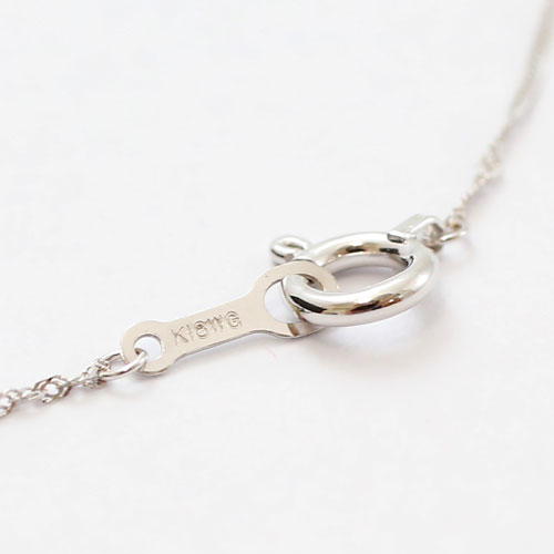 送料無料】【日本製】18金/K18WG ホワイトゴールド ネックレス  