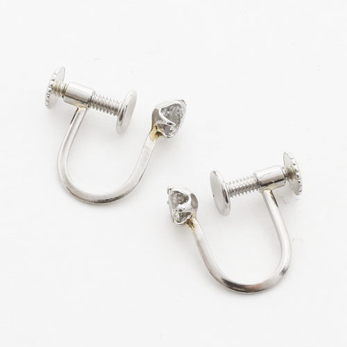 送料無料】【日本製】プラチナ/Pt900 ダイヤモンド イヤリング 0.2ct  
