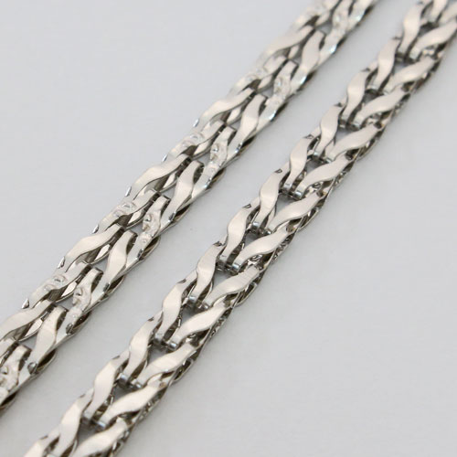 送料無料】【日本製】純プラチナ(Pt999)ネックレス リバーシブル