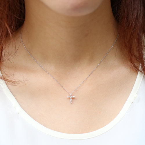 送料無料】【日本製】18金/K18WG ホワイトゴールド ネックレス  