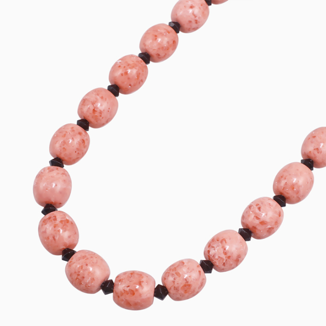 【送料無料】【イタリア製】アンジェラ・カプーティ/ANGELA CAPUTI 樹脂 ネックレス ピンキッシュスイーツ　0183-NV08