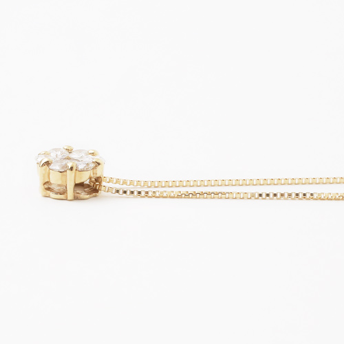 送料無料】【日本製】18金/K18 ダイヤモンド/ダイヤ0.3ct ペンダント 