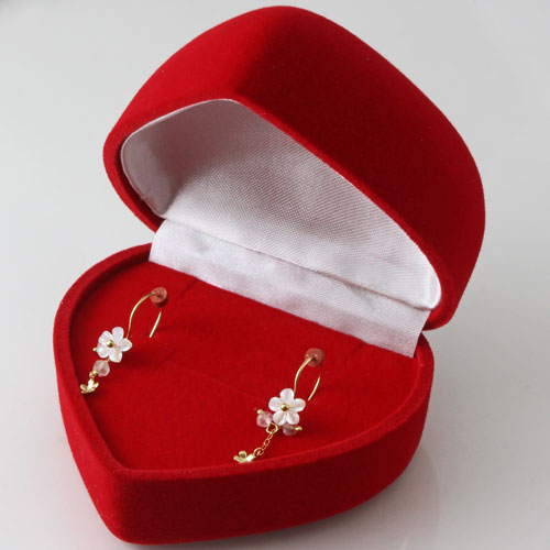 18金 ピアス ゴールド フラワー K18 花　0268-PG14