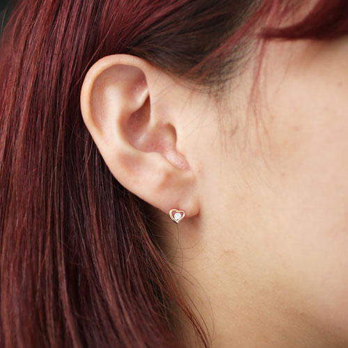 送料無料】【日本製】18金/K18YG イエローゴールド ピアス/キャッチ式  