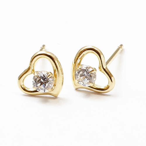 送料無料】【日本製】18金/K18YG イエローゴールド ピアス/キャッチ式  