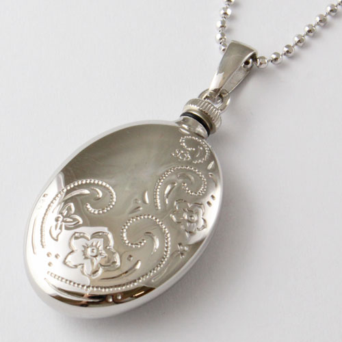 シルバー カロートペンダント オーバル 手彫り調 MERZ社　0346-PS08