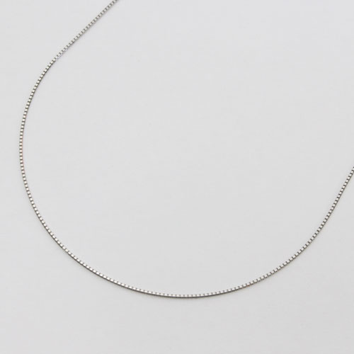 プラチナ(Pt850)ネックレス ベネチアン チェーン 45cm 1.6ｇ スライドチェーン　 0385-NP08