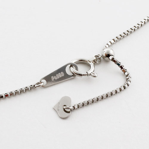 送料無料】【日本製】【フリーサイズ】プラチナ(Pt850)ネックレス  