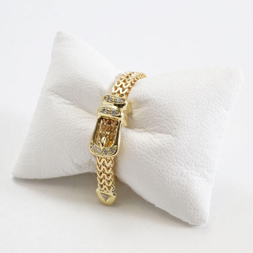 18金 イエローゴールド リング 指輪 K18 フリーサイズ スライド(バックルベルト)　0416-RG08