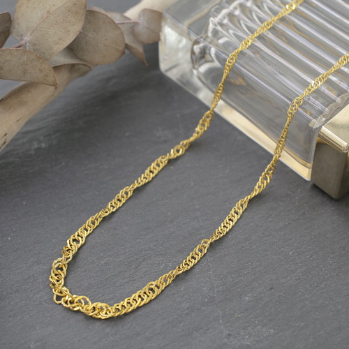 送料無料】【日本製】純金/K24/GOLD スクリュー ネックレス  