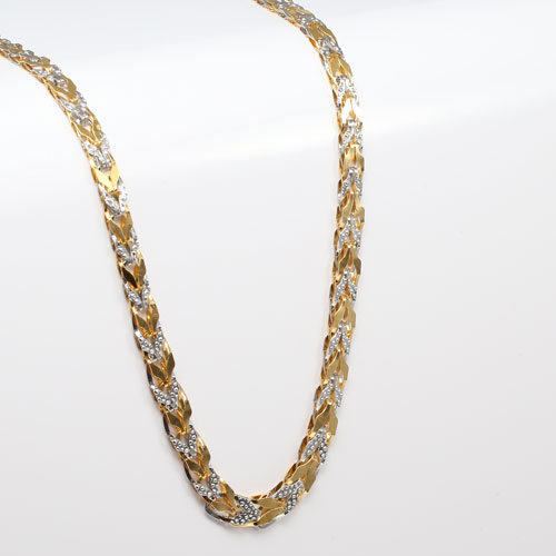 純金 純プラチナ コンビ ネックレス チューリップ グラデーション リバーシブル　0456-NP14