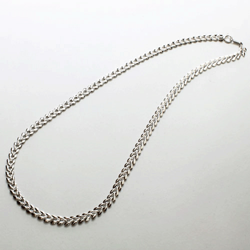 純プラチナ ネックレス しなやかハート 45cm 11.2g　0458-NP08