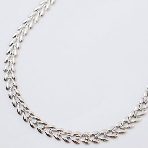 純プラチナ ネックレス しなやかハート 45cm 11.2g　0458-NP08