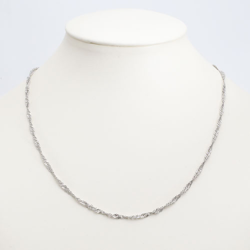 純pt 純プラチナ pt999 ネックレス スクリュー 45cm 10g 0469-NP08