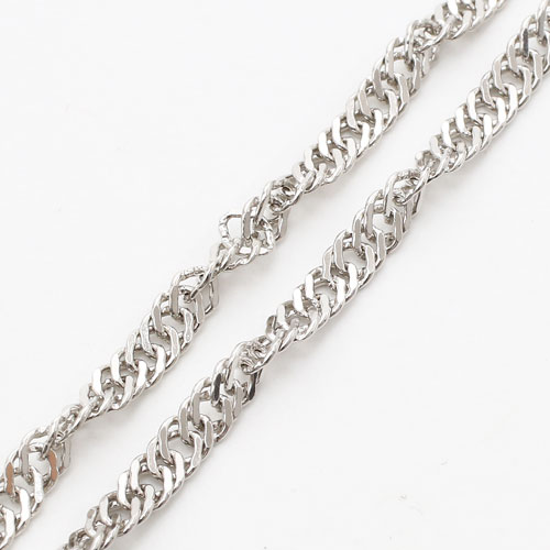 純pt 純プラチナ pt999 ネックレス スクリュー 45cm 10g 0469-NP08