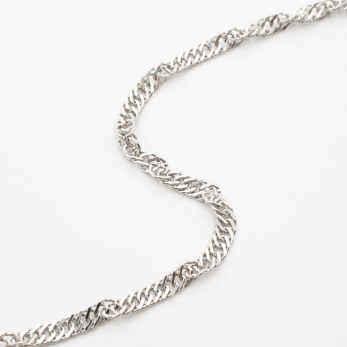 純pt 純プラチナ pt999 ネックレス スクリュー 45cm 10g 0469-NP08