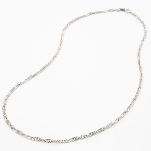 純pt 純プラチナ pt999 ネックレス スクリュー 45cm 10g 0469-NP08