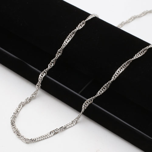 純pt 純プラチナ pt999 ネックレス スクリュー 45cm 10g 0469-NP08