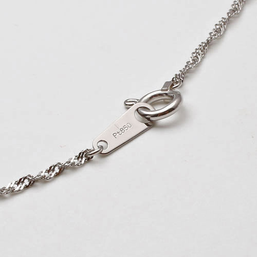 プラチナ ネックレス スクリュー チェーン 45cm 1.8ｇ Pt850　0486-NP08