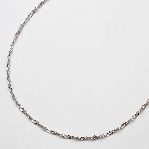 送料無料】【日本製】プラチナ/Pt850 ネックレス スクリュー チェーン  