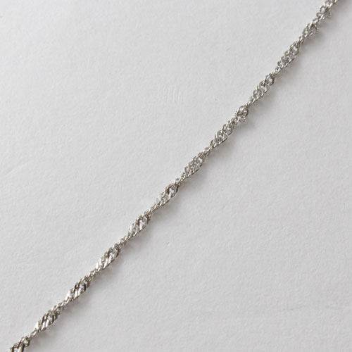 プラチナ ネックレス Pt850 スクリュー チェーン 50cm 2ｇ　0506-NP08