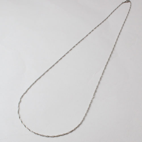 プラチナ ネックレス Pt850 スクリュー チェーン 50cm 2ｇ　0506-NP08