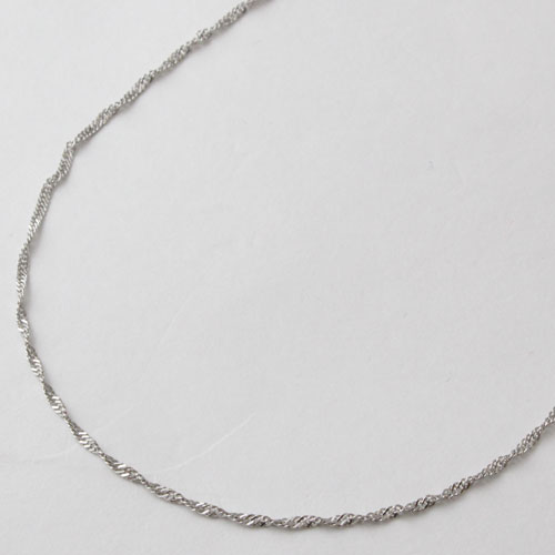 プラチナ ネックレス Pt850 スクリュー チェーン 50cm 2ｇ　0506-NP08