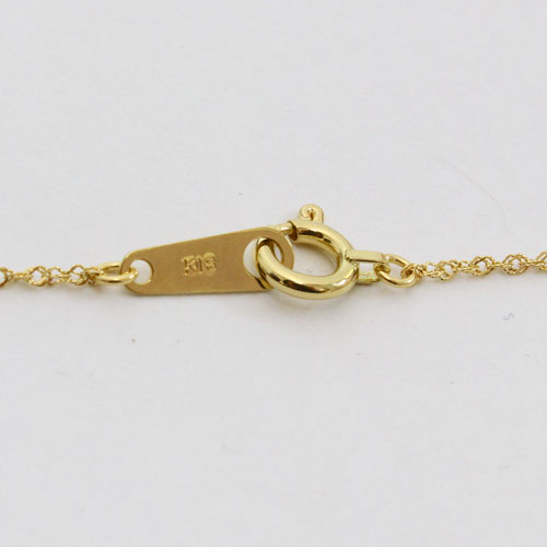 送料無料】【日本製】18金/K18 刻印 ネックレス スクリュー チェーン  