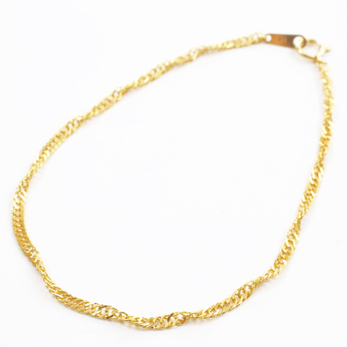 送料無料】【日本製】純金/K24/24K/GOLD ブレスレット スクリュー  