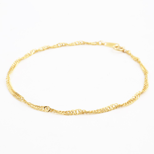 送料無料 日本製 純金 K24 24k Gold ブレスレット スクリュー シンプル 18 5cm 刻印 オシャレ お洒落 黄金 1 8g 0546 Ng08 ジュエリーウォーク心斎橋