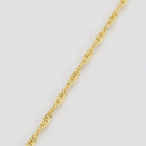 送料無料】【日本製】18金/K18 刻印 ネックレス スクリュー チェーン  