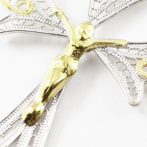 ダニーロ・ミンガルディ DANILO MINGALDI 手作り フィリグラーナ・クロスペンダント　0712-PS08