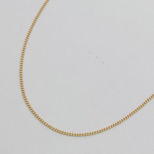 Kネックレス 2面 一旦受付停めます 取り寄せ】18金 2面カット シングル ネックレス 10g 50cm / K18 2cut