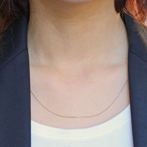 送料無料】【K18刻印入り】【日本製】18金(K18) ネックレス