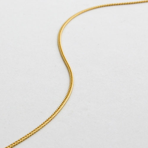 ☆ 18金 ネックレス キヘイ チェーン 見つける 50cm 2面カ 平 K18 1008 