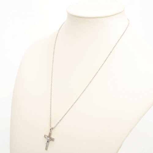 2596 SILVER925 スカルバックル 燃える シルバー925製 クロス 十字架 