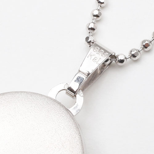 シルバー　ロケットペンダント　モダン　オーバル　MERZ  0812-LS09