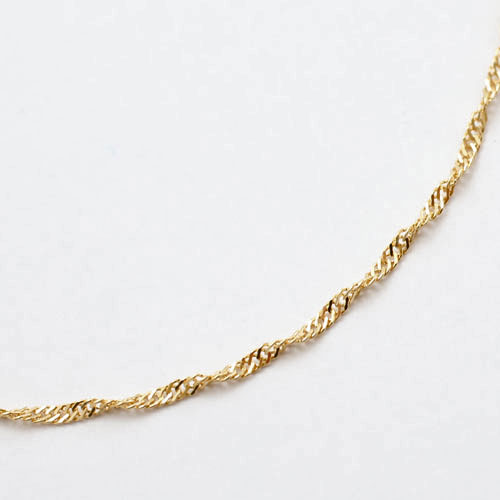 18K スクリュー チェーン ネックレス ゴールド 約45cm 18金 楽天市場】K18 スクリューチェーン ネックレス(18k、18金製)(45cm、幅